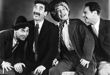 The Marx Brothers performed at the Lyric Theatre