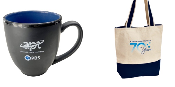APT Logo Mug and 70th Anniversary Tote Bag